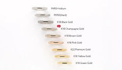 新色素材 18金シャンパンゴールド